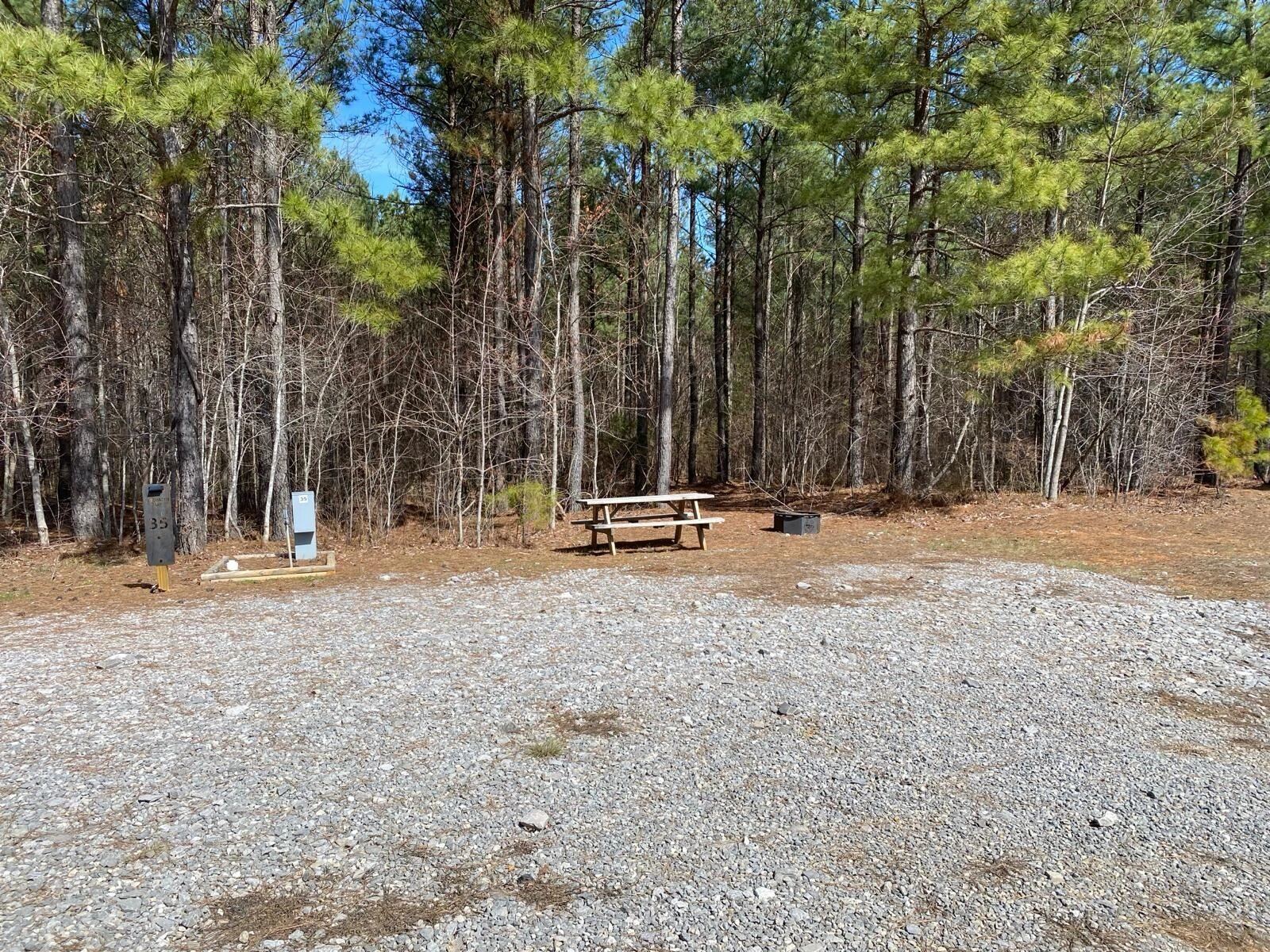 RV site number 35 at Sasquatch Farm RV Park